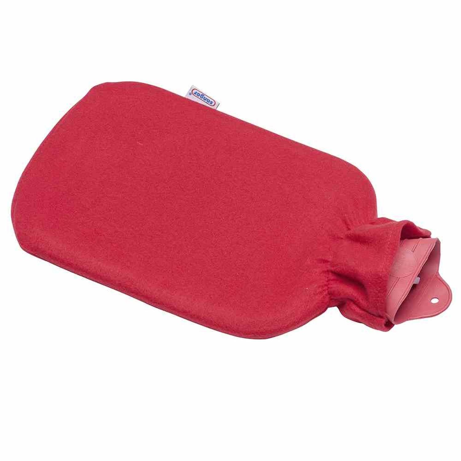 SÄNGER Wärmflasche Gummi Wärmflasche 2l Fleece Wärmkissen Pflege Beauty Gesundheit Hausha