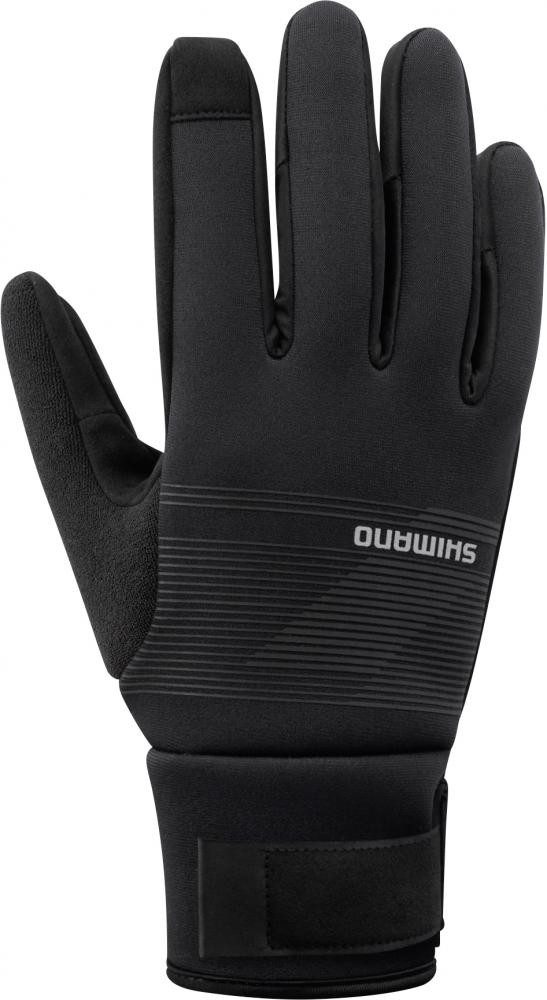Shimano Fahrradhandschuhe SHIMANO WINDBREAK Thermal Gloves Black XXL - winddichte Fahrrad-Winter