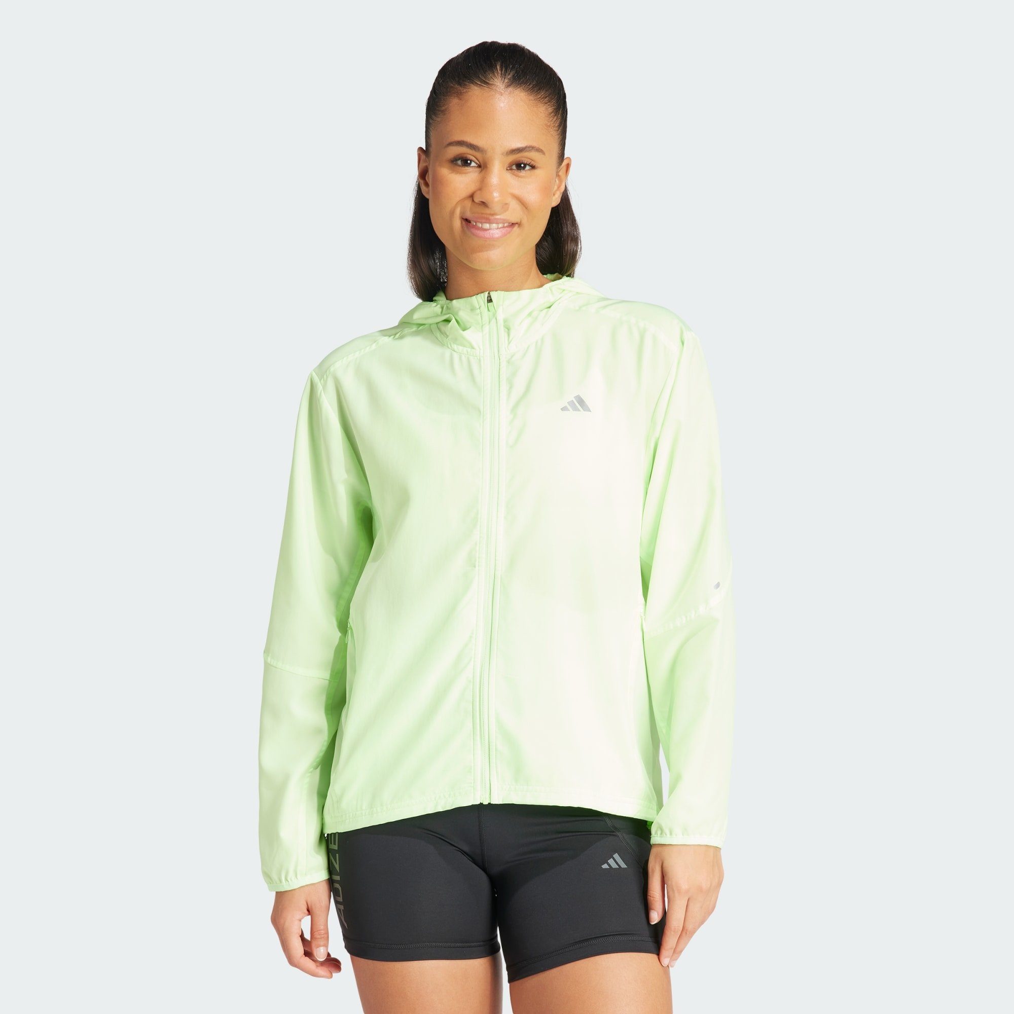 adidas Performance Laufjacke RUN IT LAUFJACKE, Dieses Model ist 179 cm groß  und trägt Größe