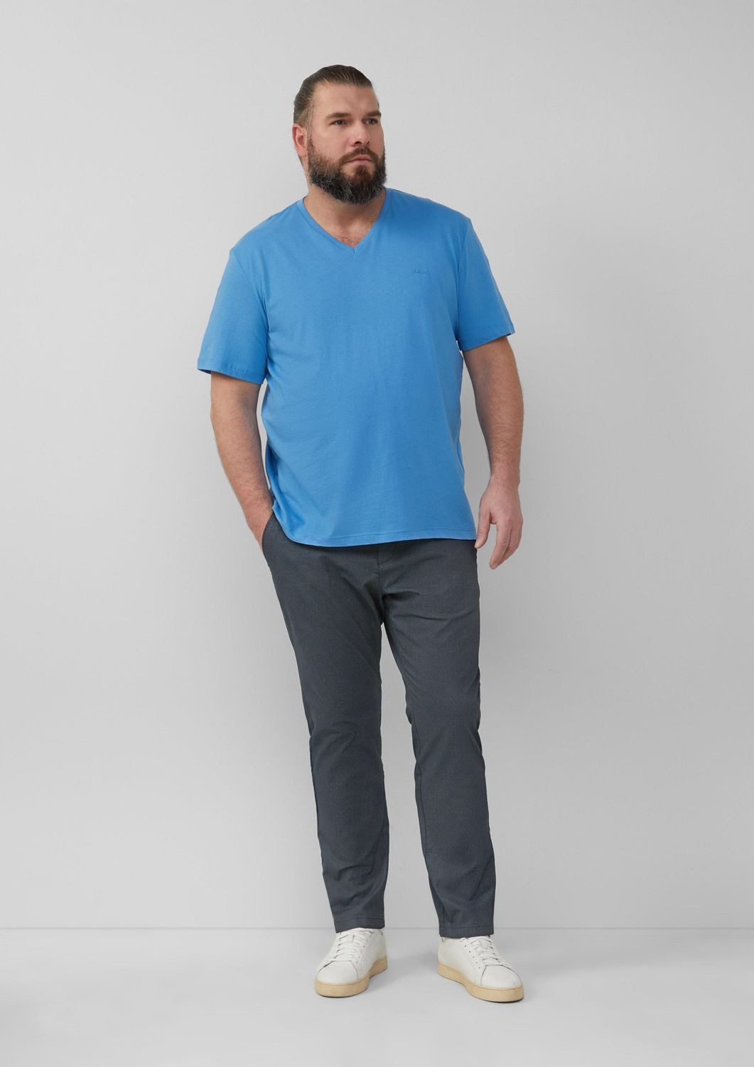 s.Oliver T-Shirt Basic (Sparpack, 2-tlg., 2er-Pack) T-Shirts in Übergrößen, Big Size, Plusgrößen im Doppelpack