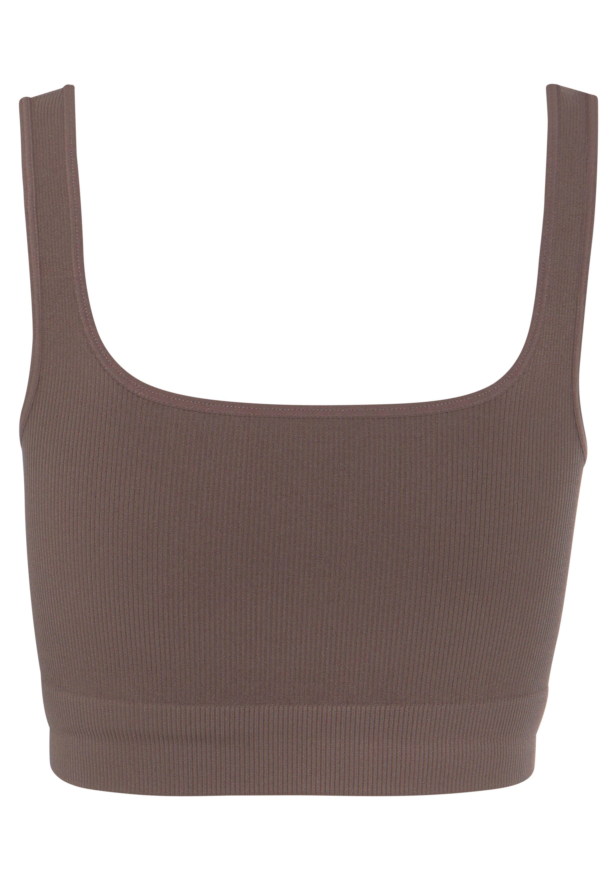 LASCANA Crop-Top Seamless Top mit Rippstruktur – Bild 4 von 5