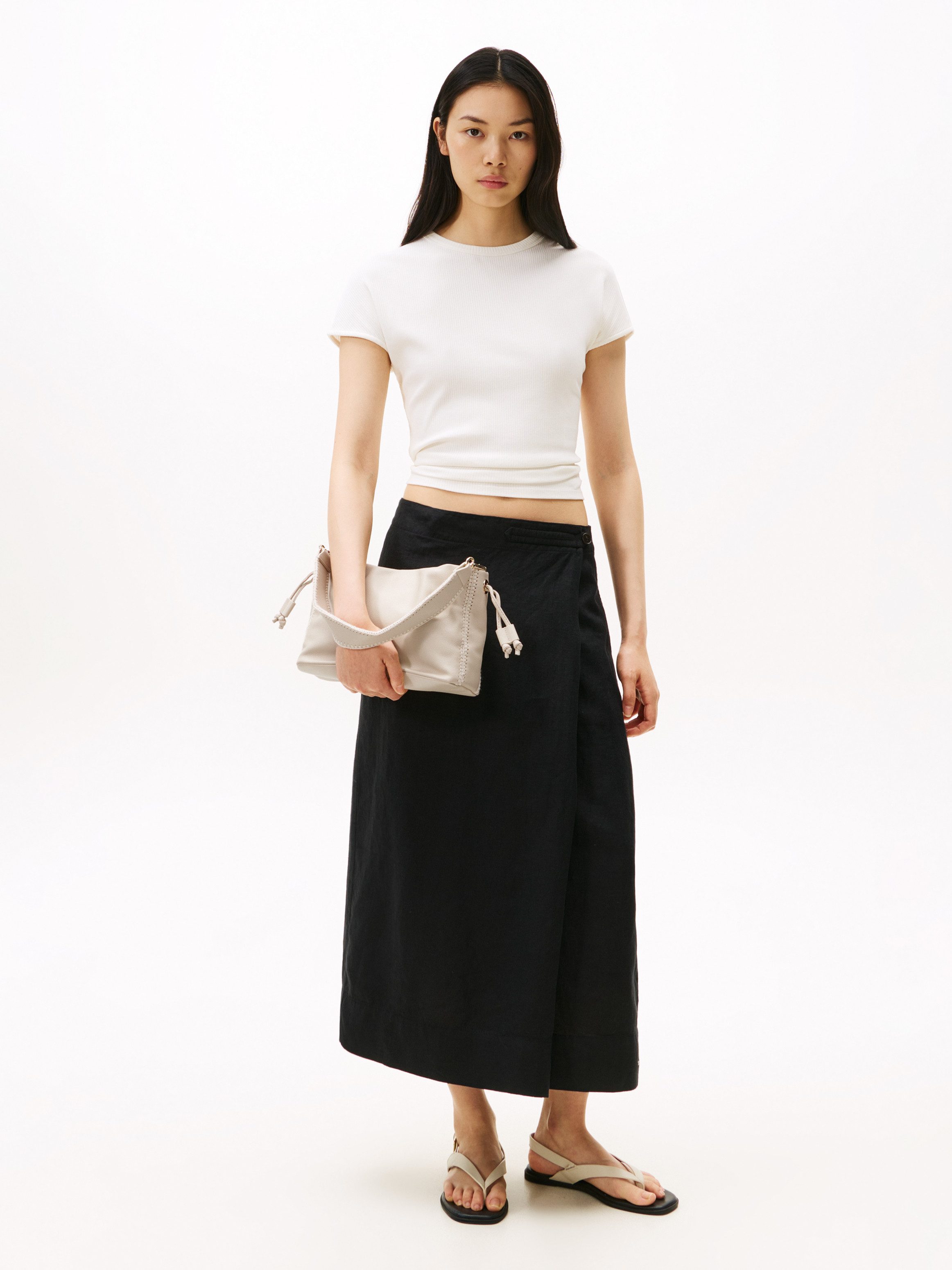 Tommy Hilfiger Schultertasche TH SOFT SUMMER MINI BUCKET, Damen Umhängetasche, Minibag, Clutch mit abnehmbarem Umhängeriemen