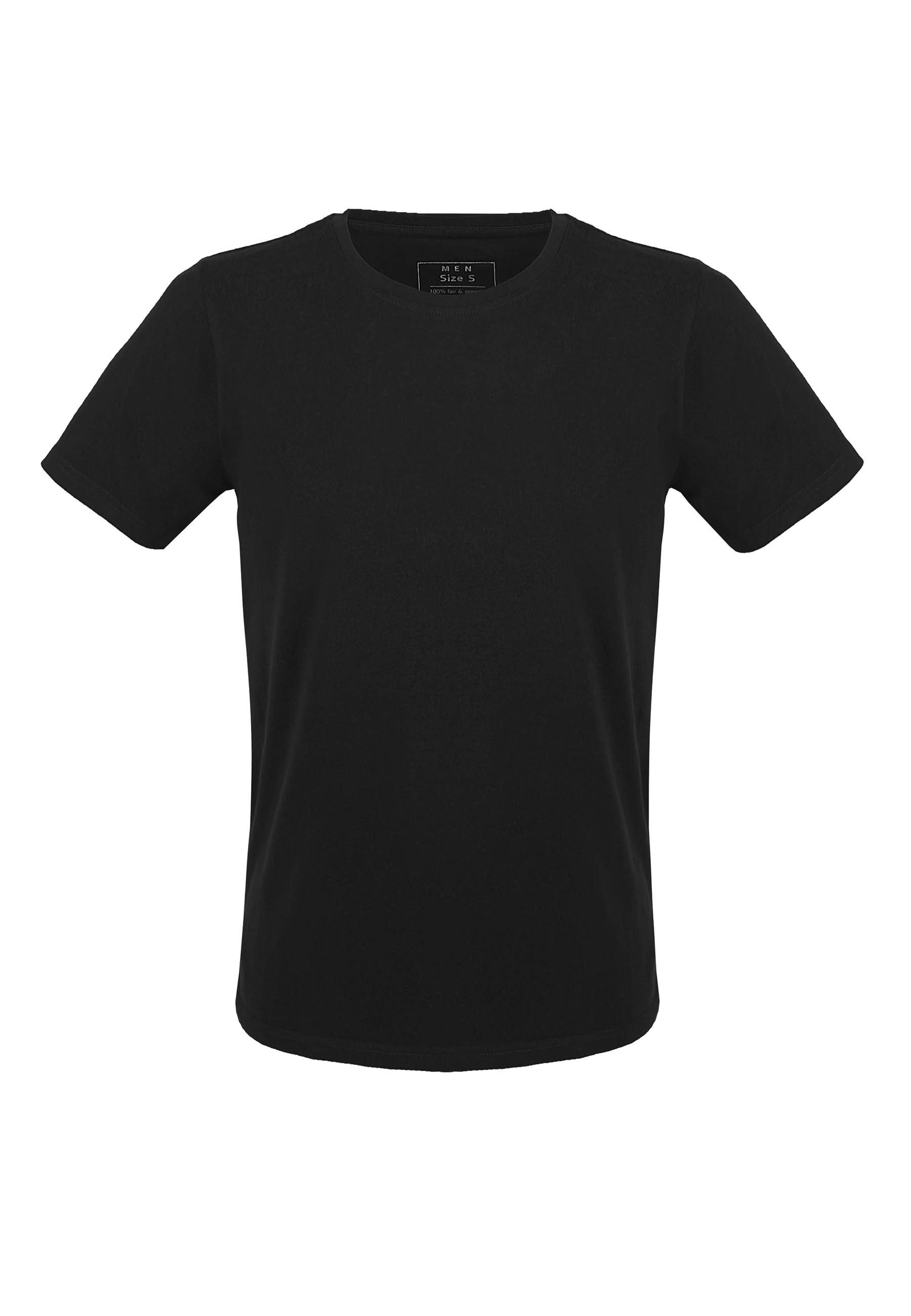MELA Kurzarmshirt T-Shirt Basic schwarz