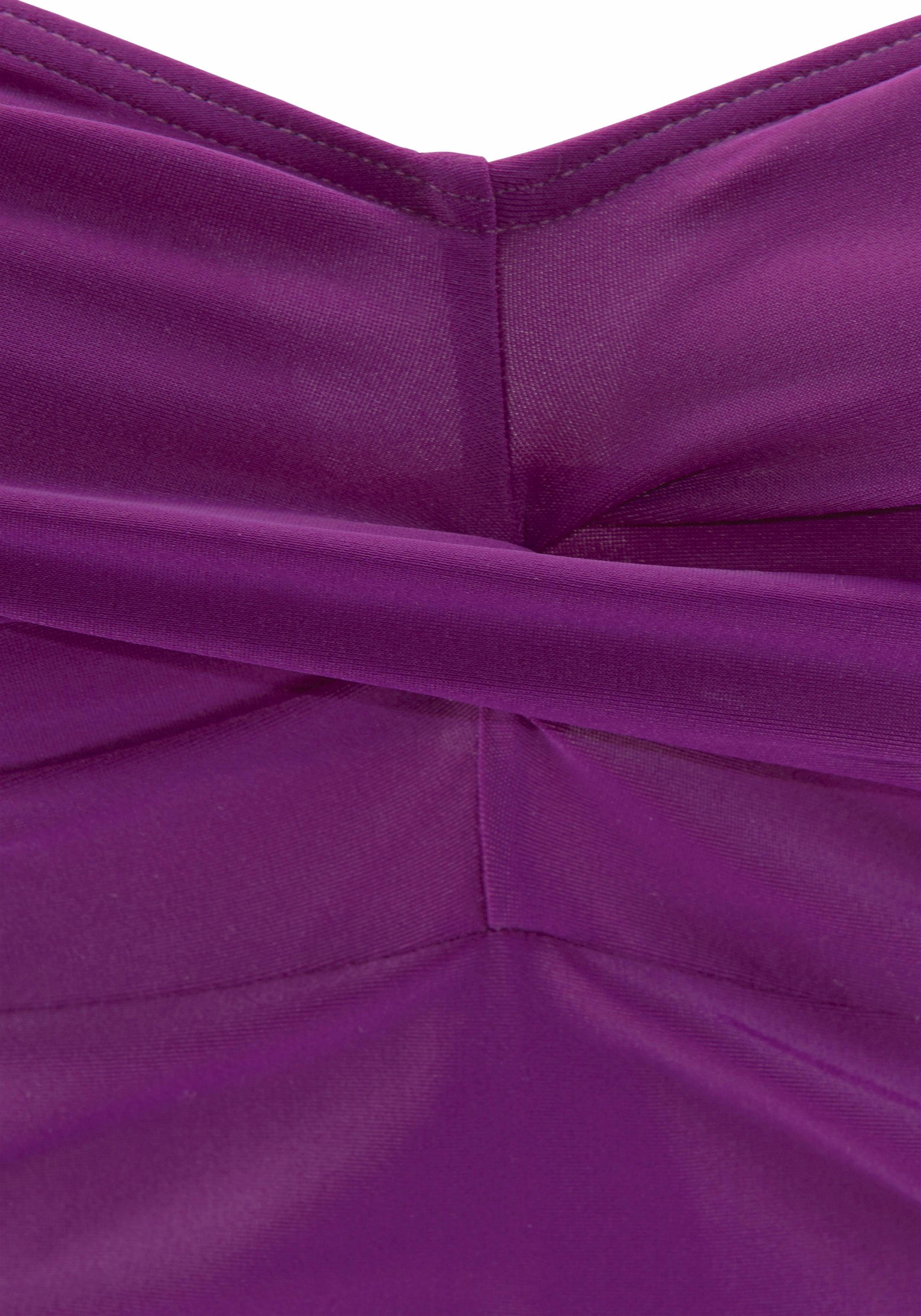 LASCANA Badeanzug Saphir mit Raffungen und Shaping-Effekt