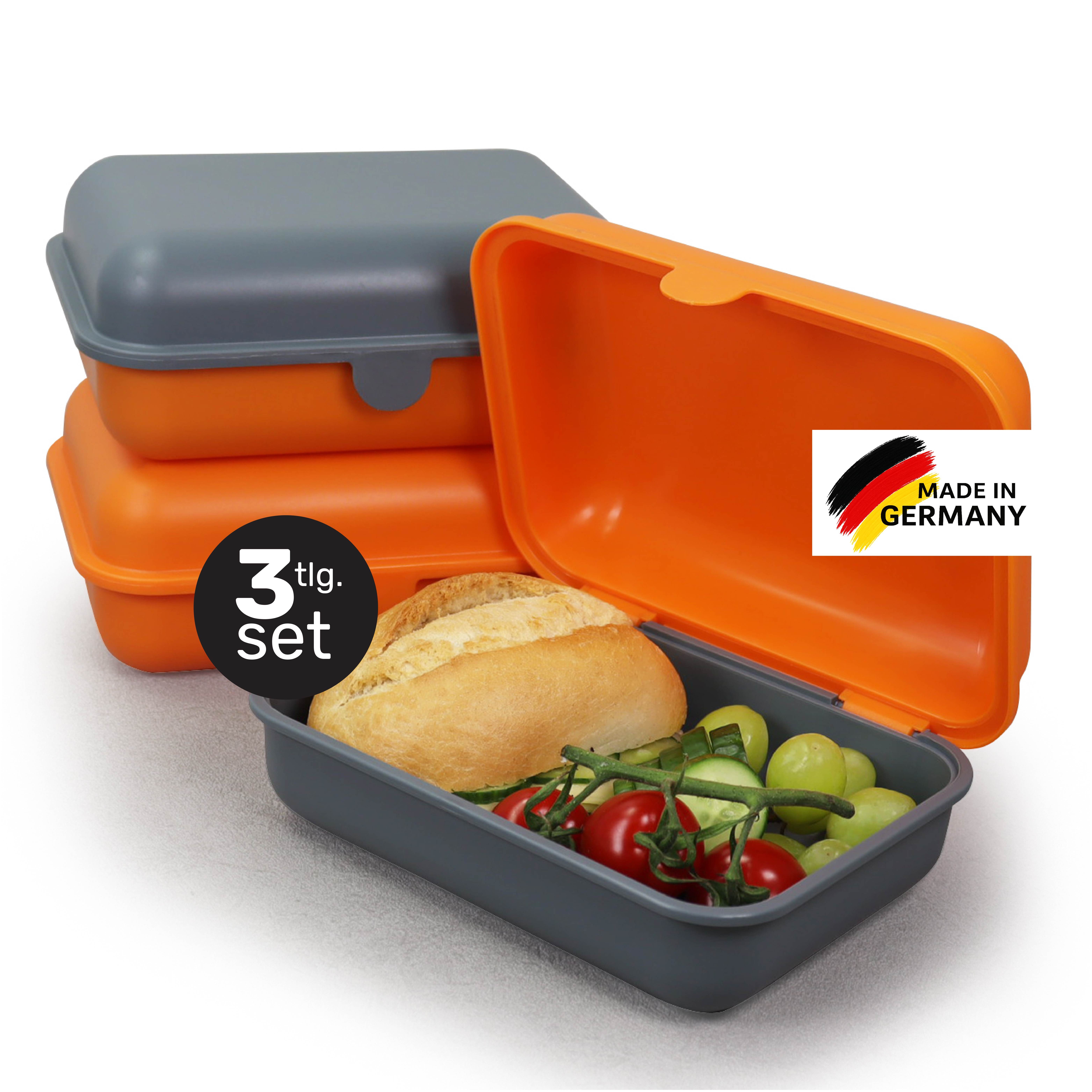 Blade Lunchbox Brotdose Kinder 3er Set Lunchbox Butterbrotdose Made in Germany, (3er Set), für Kinder & Erwachsene, BPA-frei, mikrowellen- & spülmaschinenfest