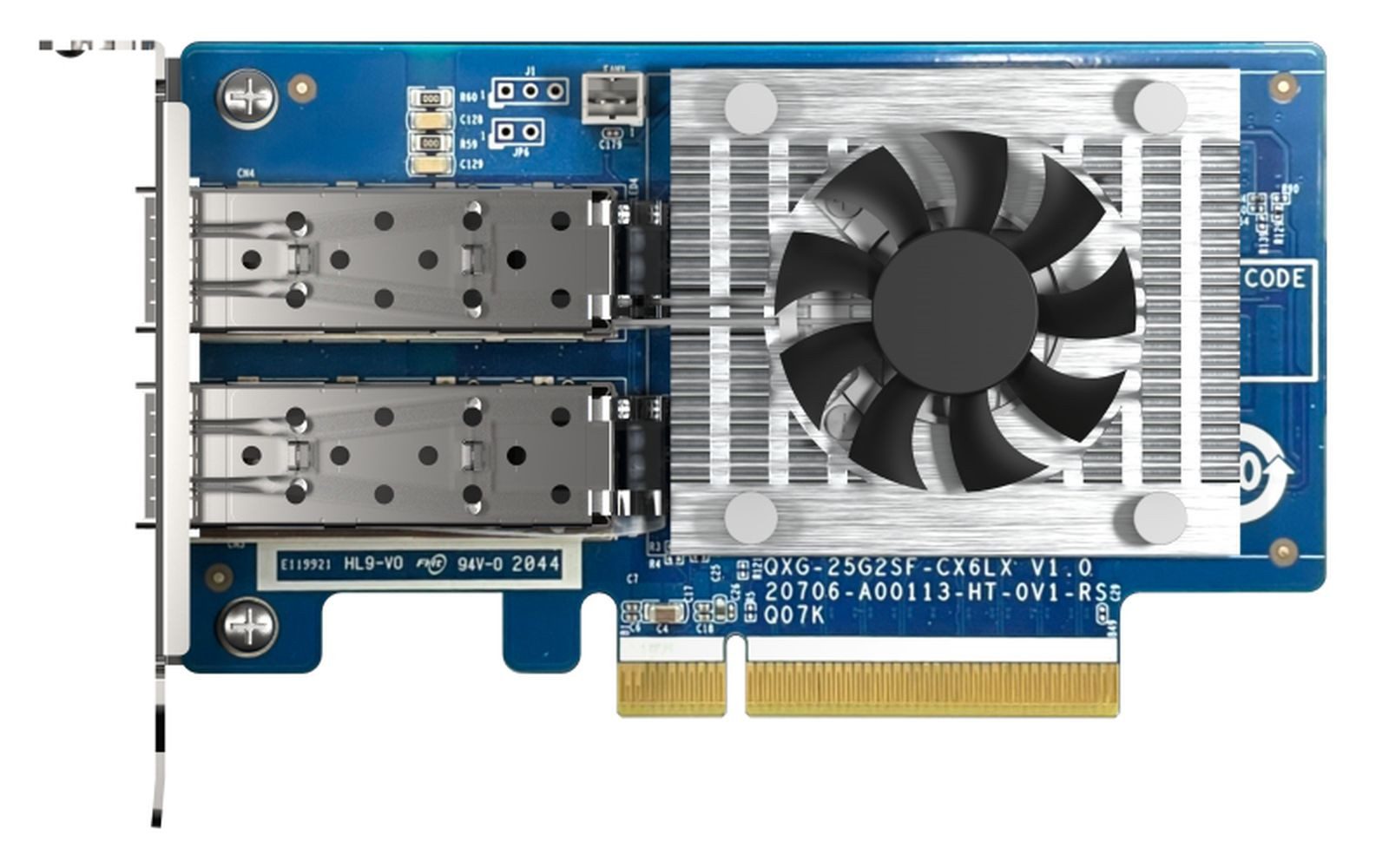 QNAP QXG-25G2SF-CX6 - Netzwerkadapter - PCIe 4.0 x8 Low-Profile - 25 Gigabi Netzwerk-Adapter