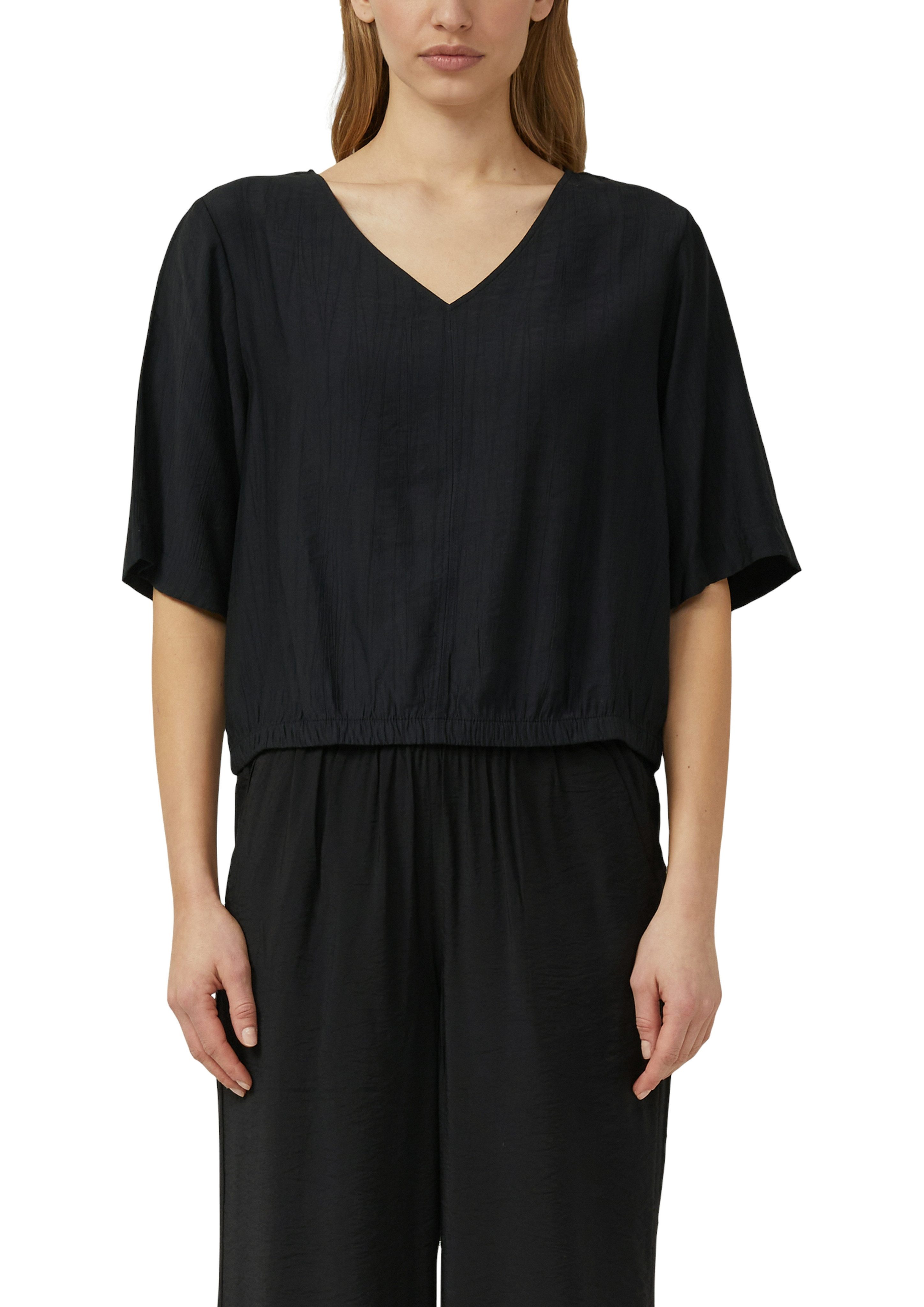 s.Oliver Shirtbluse weite Passform, V-Ausschnitt
