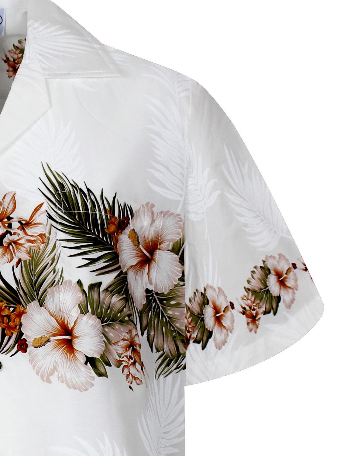 Pacific Legend Hawaiihemd Brustdruck Original Original Hawaiihemd mit 100% Kokosnuss-Knöpfen