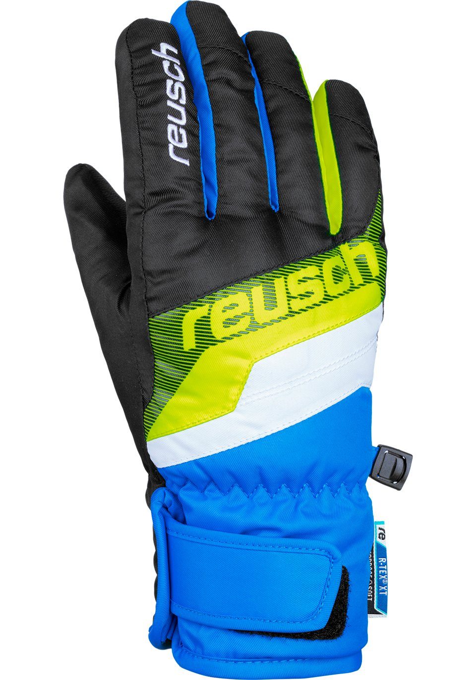 Reusch Skihandschuhe Dario R-TEX XT praktischem Klettverschluss schwarz Junior mit