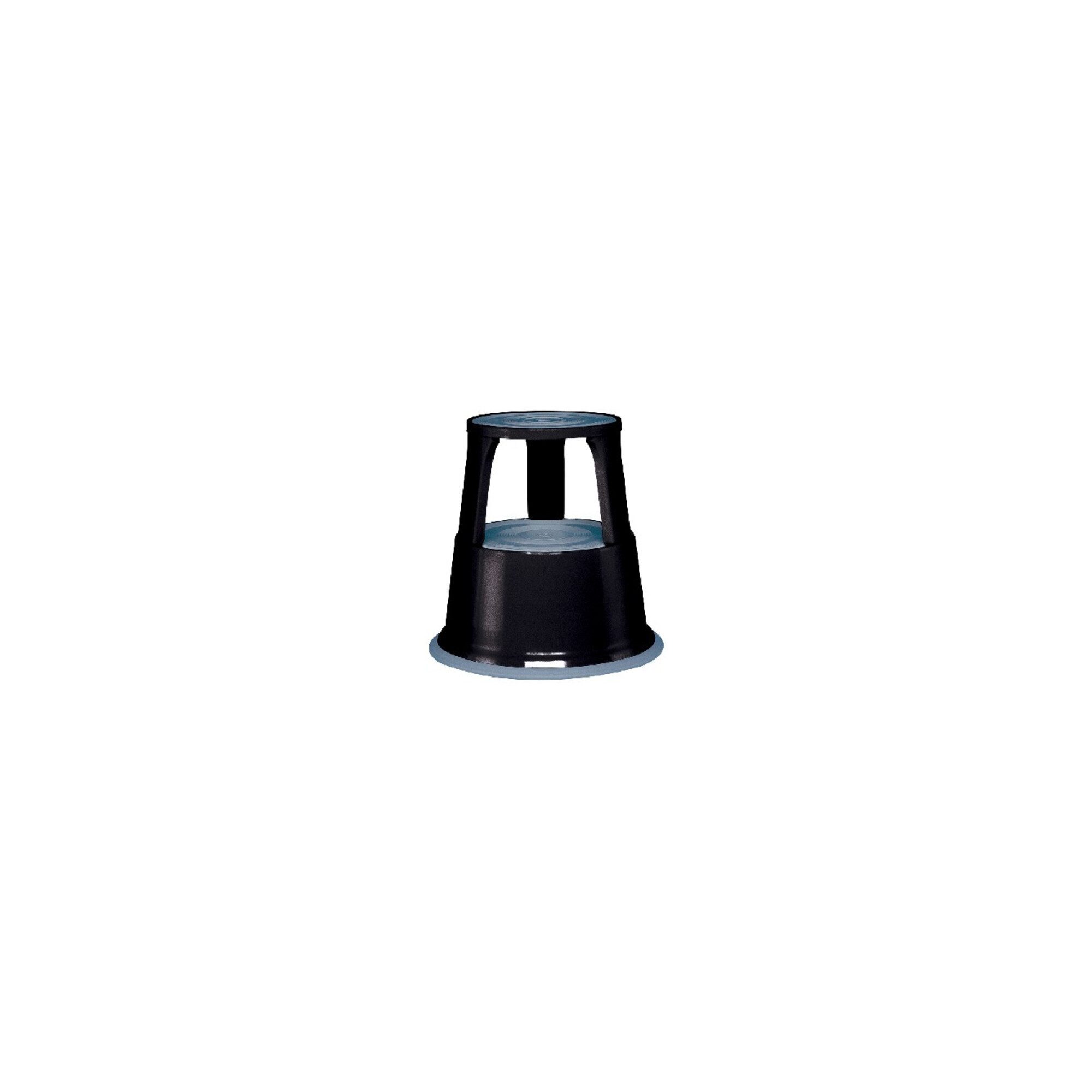 WEDO Hocker Rollhocker Stahlbl.lichtgrau H.mit/o.Belast.430/440mm D.oben 295mm D.u