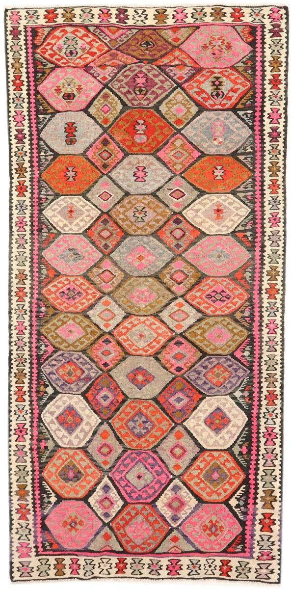 Orientteppich Kelim Fars Azerbaijan Antik 140x293 Handgewebter Orientteppich, Nain Trading, rechteckig, Höhe: 4 mm