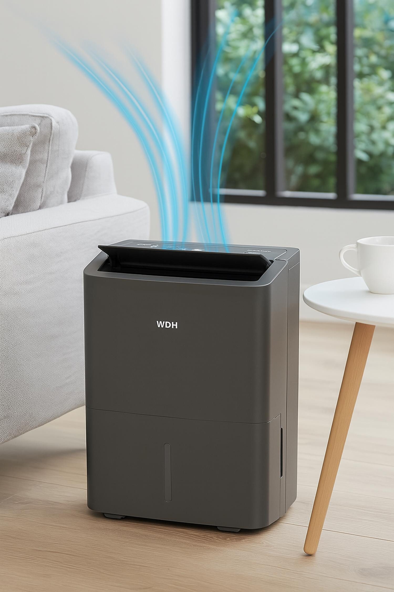WDH Luftentfeuchter WDH-214US (ultra silent), Entfeuchtung 16 l/Tag, Tank 4,4 l, Problemlos für den unbeaufsichtigten Einsatz geeignet