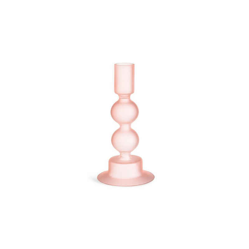 Depot Standkerzenhalter Stabkerzenhalter Bubble (Packung, 1 Stück Stabkerzenhalter), aus Glas, Ø 8 Zentimeter, H 15 Zentimeter