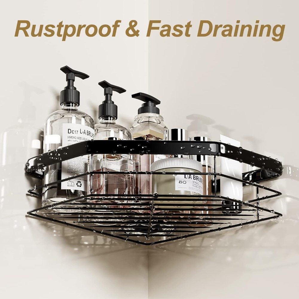 LA CUTE Badregal Eck-Duschablage aus Edelstahl, rostfrei, kratzfest, ohne B günstig online kaufen