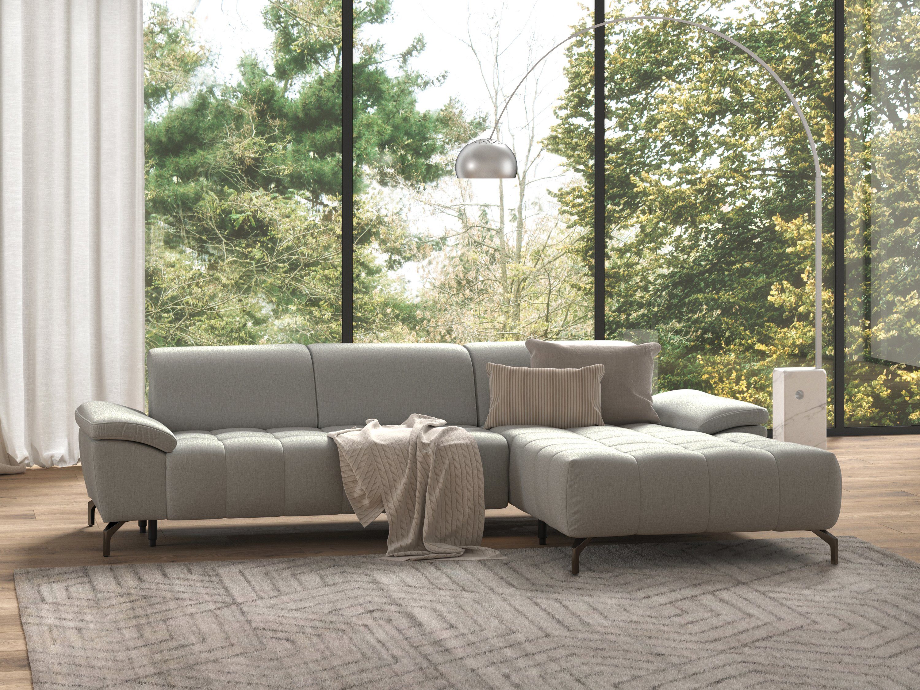 sit&more Ecksofa "Cool L-Form" wahlweise mit Kopfteilverstellung und Vorzie günstig online kaufen