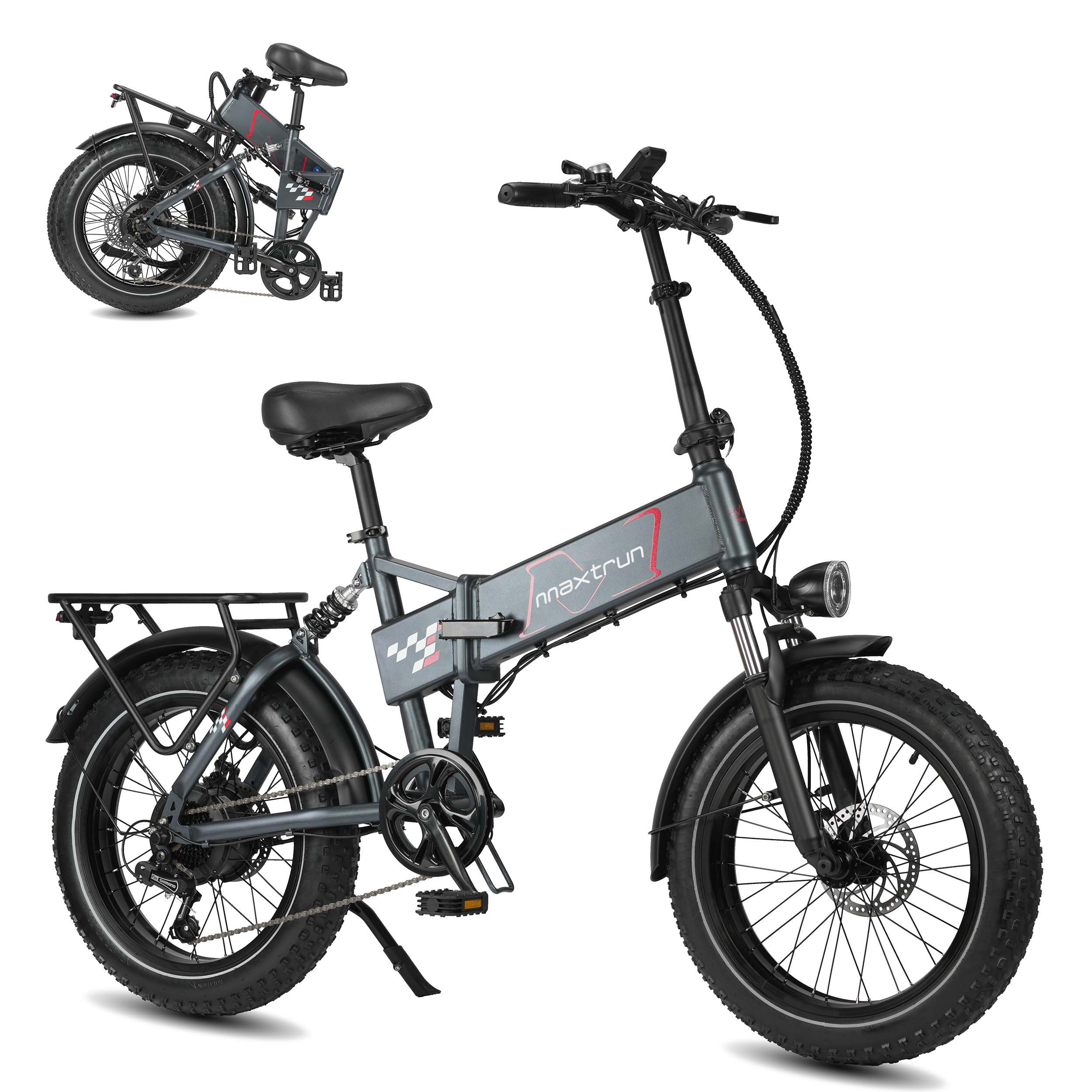 Vankel E-Bike Cityrad Polaris Faltbares Damen u. Herren E-Fahrrad 624WH Pedelec, 48V 80 km, Kettenschaltung, Heckmotor, 624 Wh, Cityrad 7 Gang Shimano,Scheibenbremsen, Kettenschaltung, E-bikes