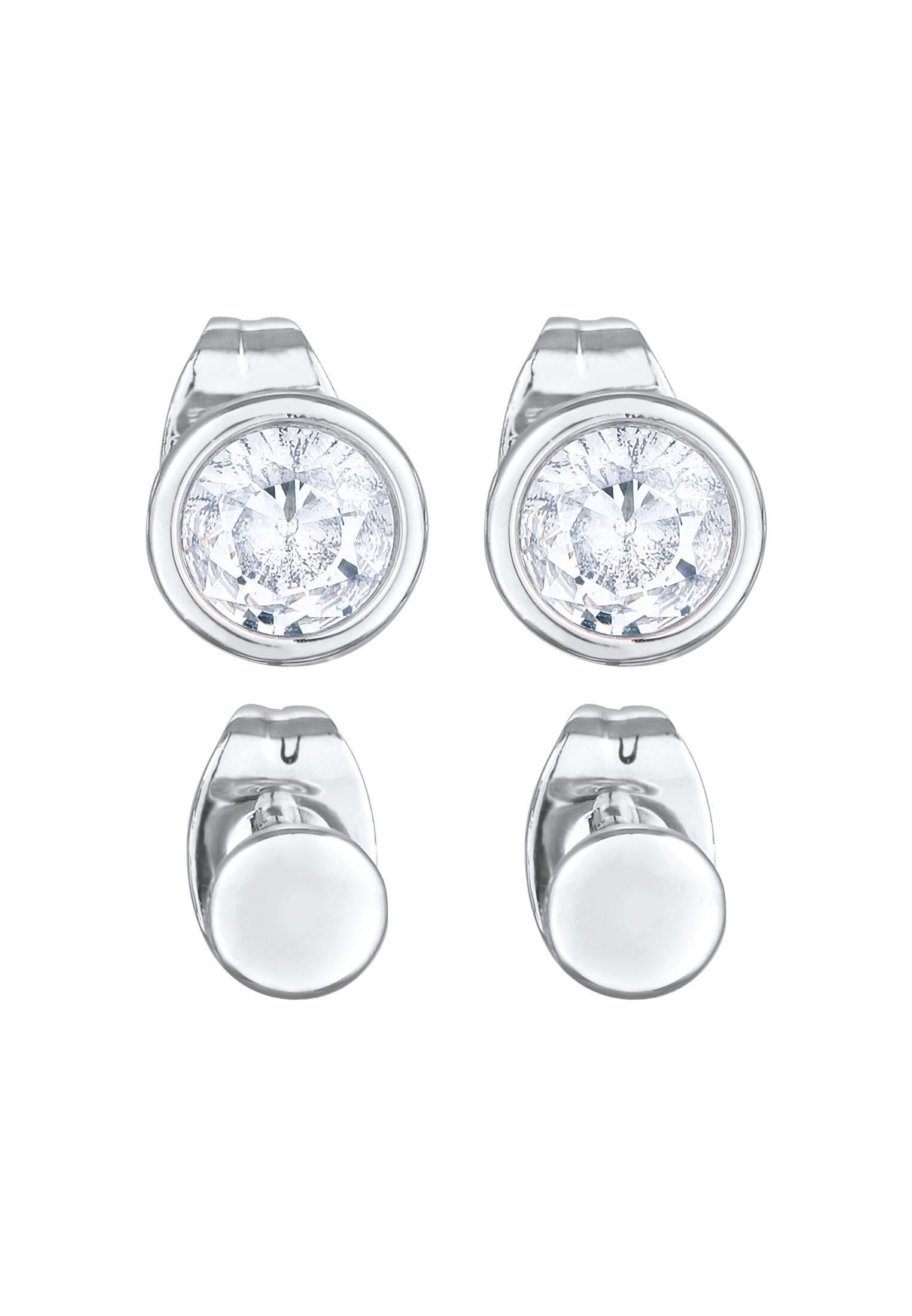 Elli Ohrring-Set 2er-Set Ohrstecker Kristalle Plättchen günstig online kaufen