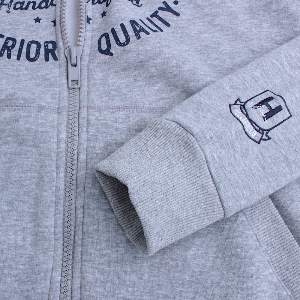 Hollifield Kapuzensweatjacke Sweatjacke Finnesota Hoodie Jacke mit Kapuze mit großem Frontdruck, gefütterte Kapuze mit Kordelzug