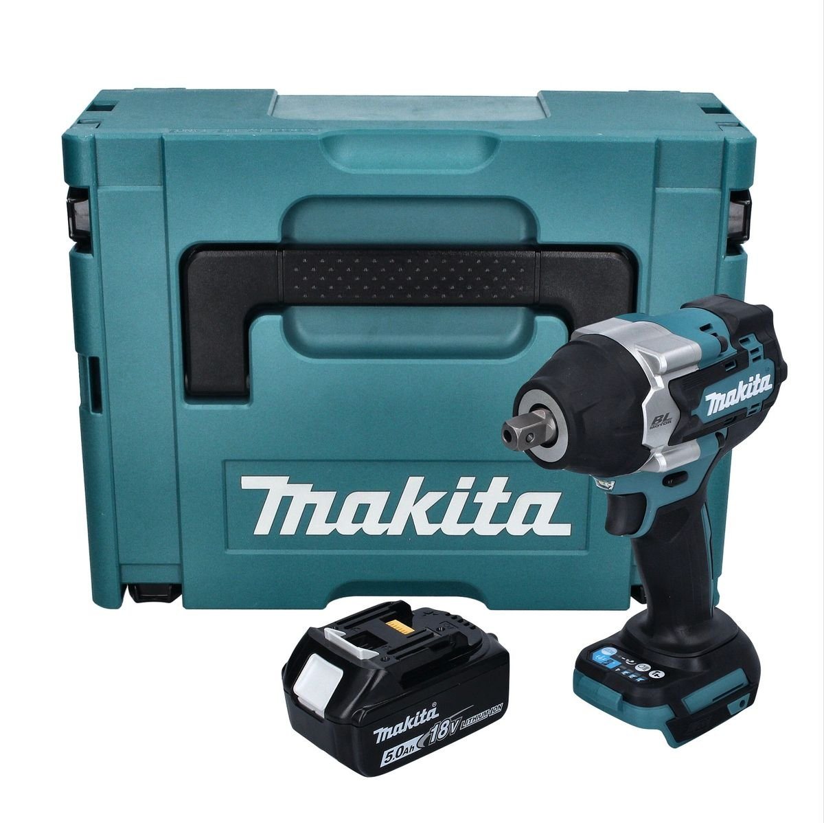 Thumbnail - Makita Akku-Schlagschrauber DTW 701 T1J Akku Schlagschrauber 18 V 700 Nm 1/2" XPT Brushless + 1x