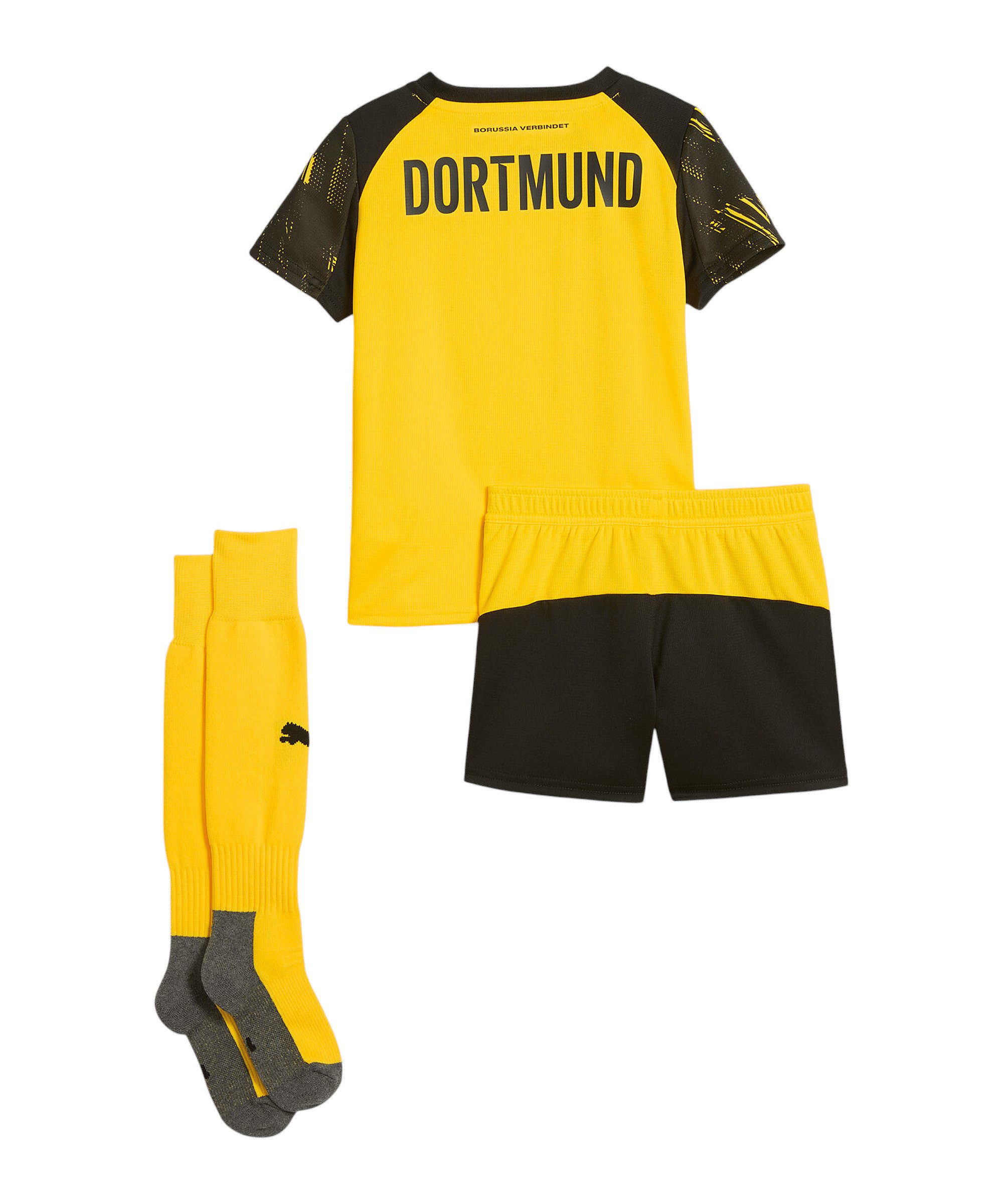PUMA Fußballtrikot PUMA Borussia Dortmund Trikot Set Home Kids Teamsport