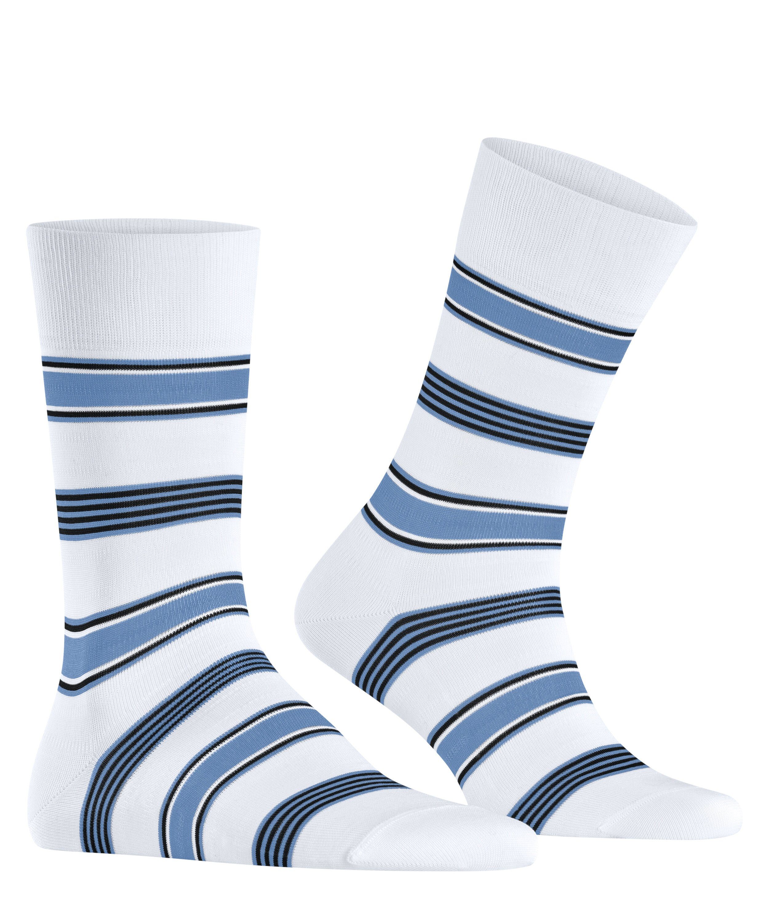FALKE Socken Marina Stripe Socken mit weicher Baumwolle (1-Paar) mit weicher Baumwolle
