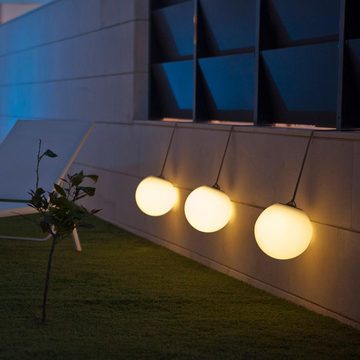 Licht-Trend Hängeleuchten Akku LED-Hängeleuchte in Kugelform Norai mit Fernbedienung Beige, Warmweiß