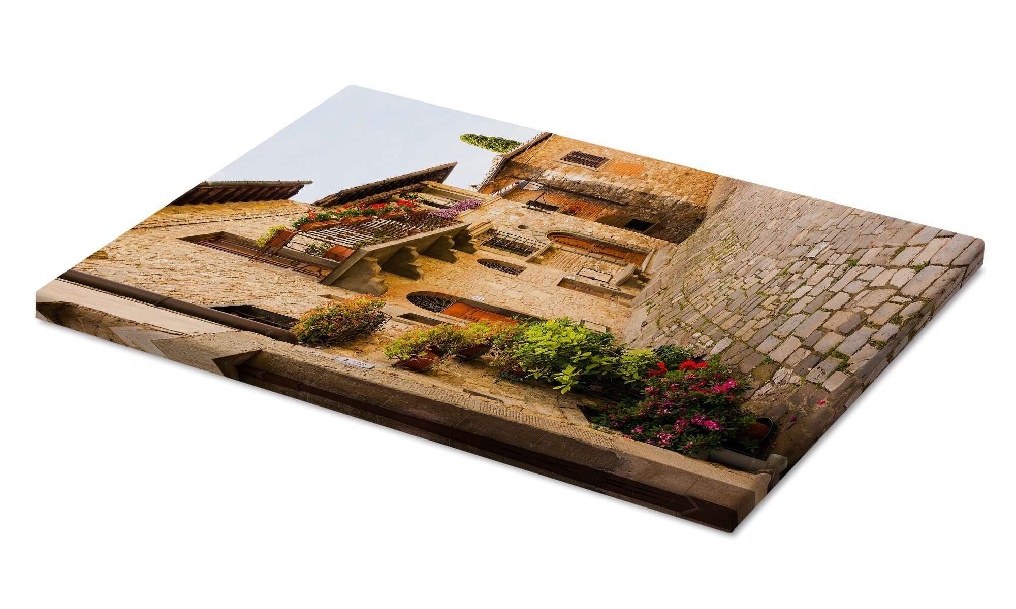 Posterlounge Wandbild Mediterrane Gasse Toskana, Reiner Würz, erhältlich als Poster, Leinwandbild, Wandsticker oder Acrylglasbild