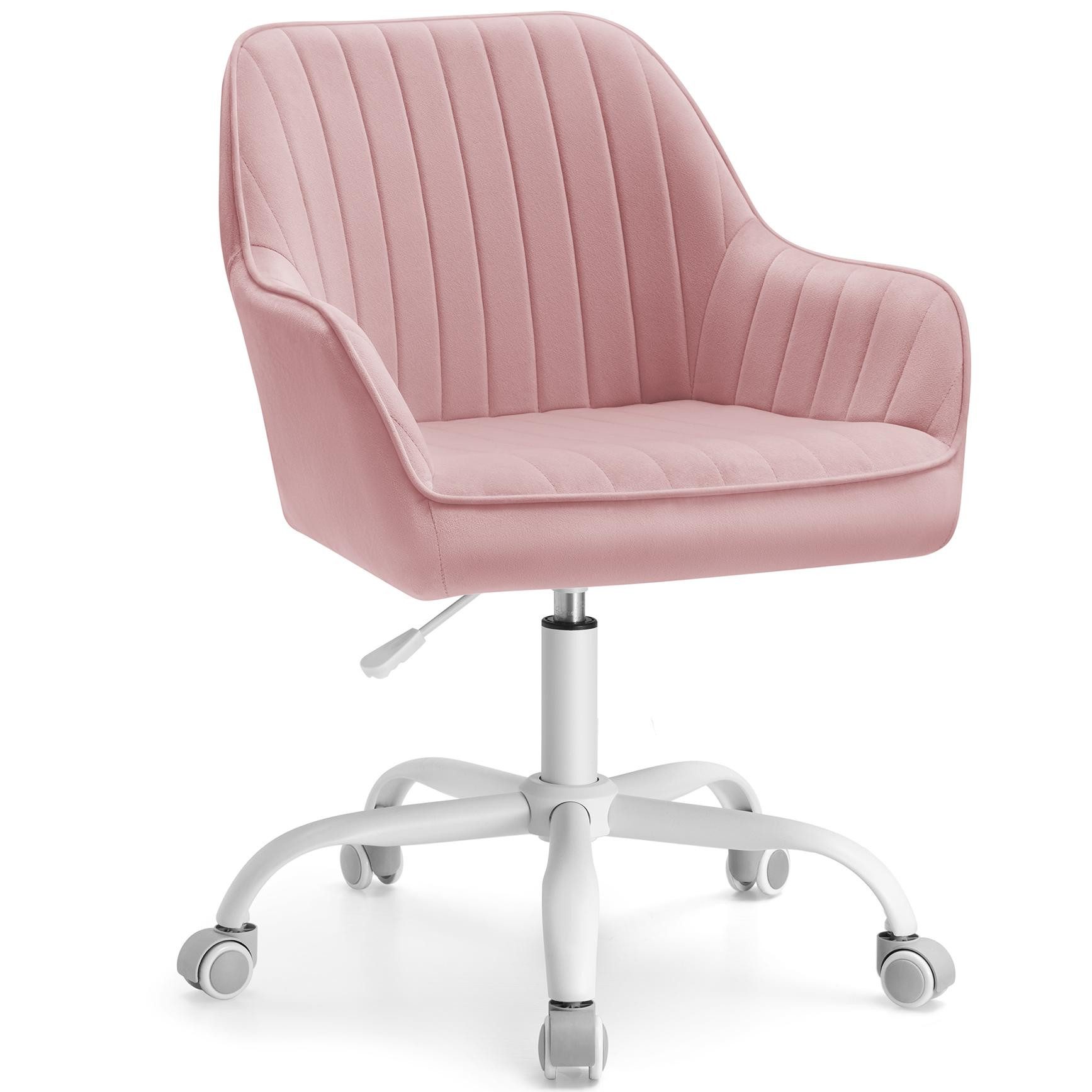 SONGMICS Bürostuhl, Schreibtischstuhl mit Samtbezug, höhenverstellbar, für günstig online kaufen