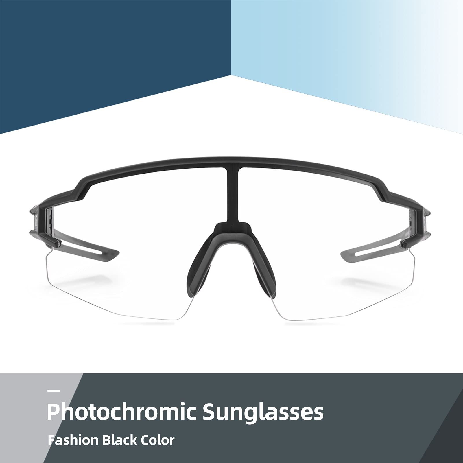 ROCKBROS Fahrradbrille UV400 Sonnenbrille Photochrome Gläser Klare winddich günstig online kaufen