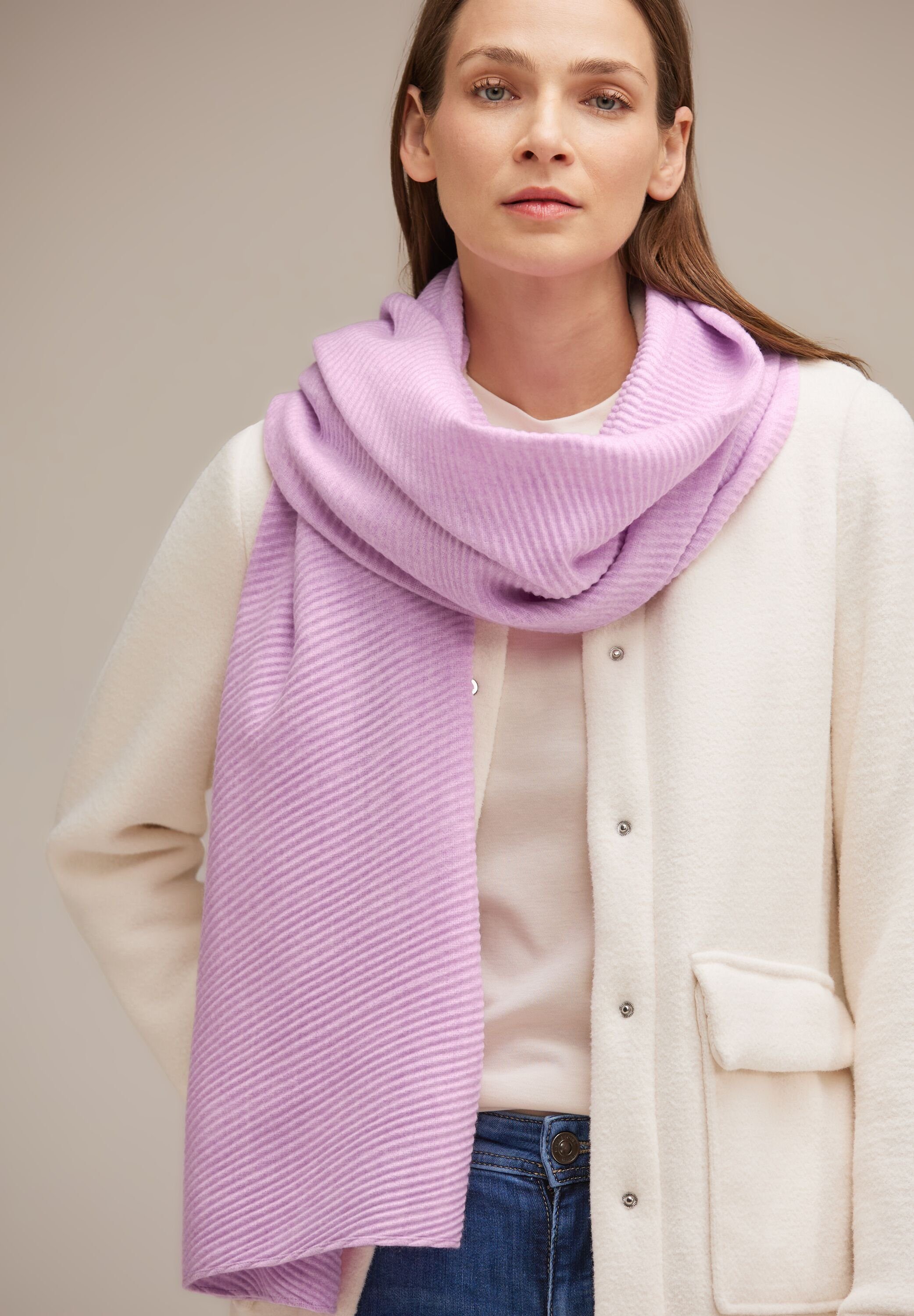 STREET ONE Schal, aus softem Materialmix soft rose melange | Modeschals