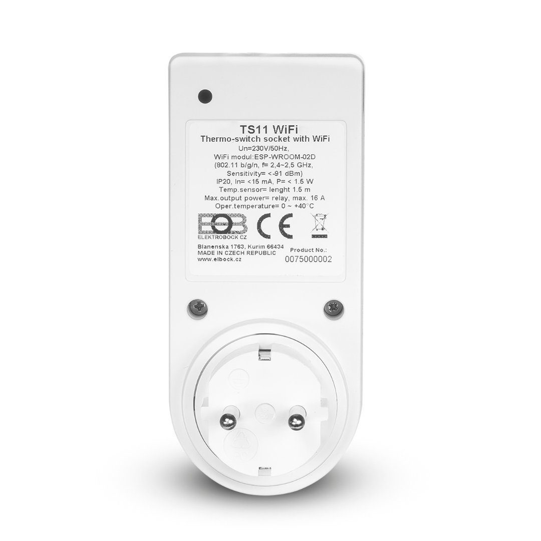 Elektrobock Zeitschaltuhr TS11 WIFI (2021) PROGRAMMIERBARE SCHALTSTECKDOSE MIT WIFI