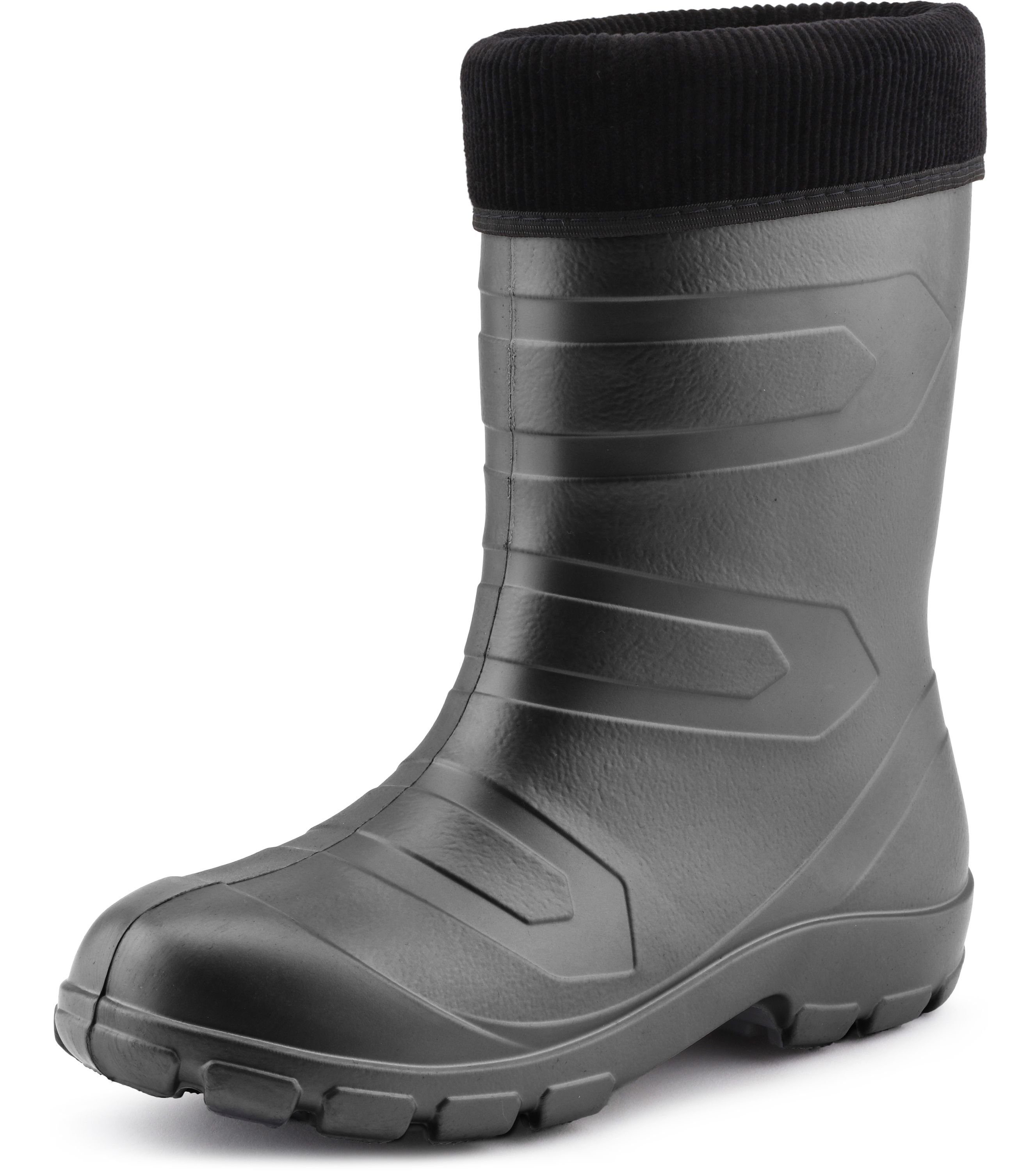 Ladeheid Damen Thermo EVA Gummistiefel federleicht LALMG879 Gummistiefel Graphite/Schwarz