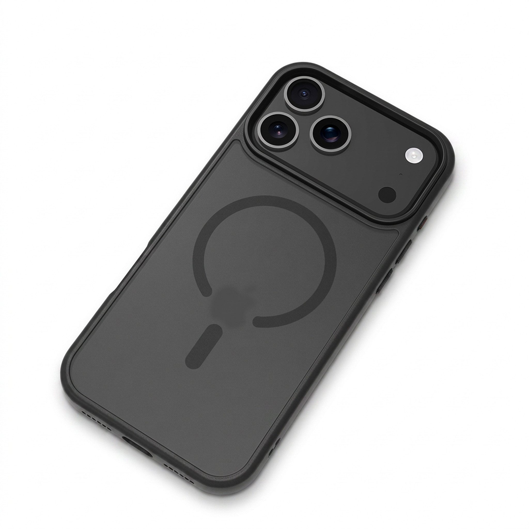 Futurea Handyhülle Smartphone iPhone Hülle Schwarz MagSafe Case Frosted-Black Case, für Apple iPhone 17, 17 Air, 17 Pro, 17 Pro Max, 18 Pro, 18 Pro Max – Bild 4 von 5