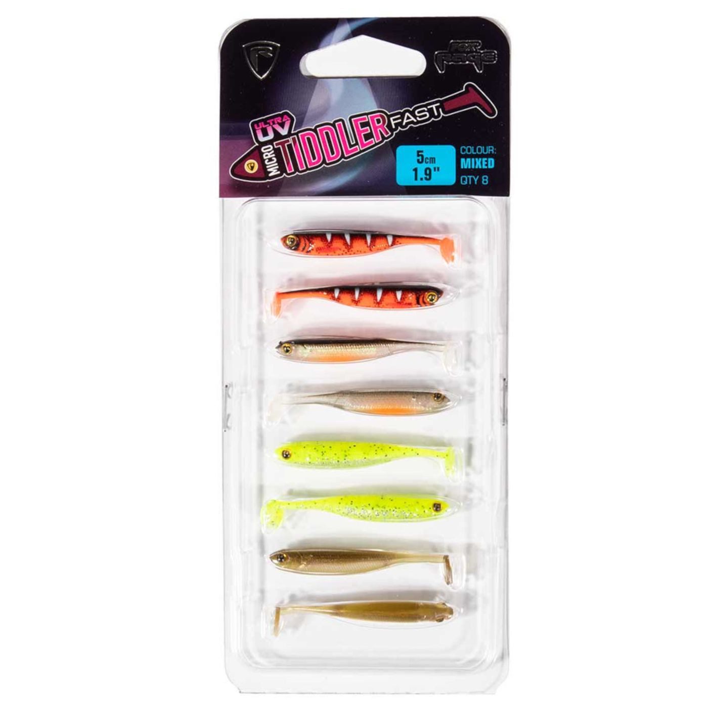 Fox Rage Kunstköder Fox Rage UV Micro Tiddler Fast 4cm - 8 Gummfiische