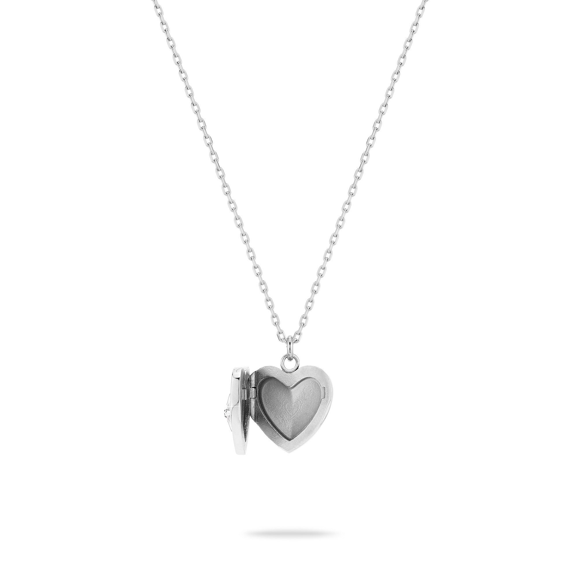 Tamaris Kette mit Anhänger Schmuck Geschenk Edelstahl Halskette Herz Medaillon zum öffnen