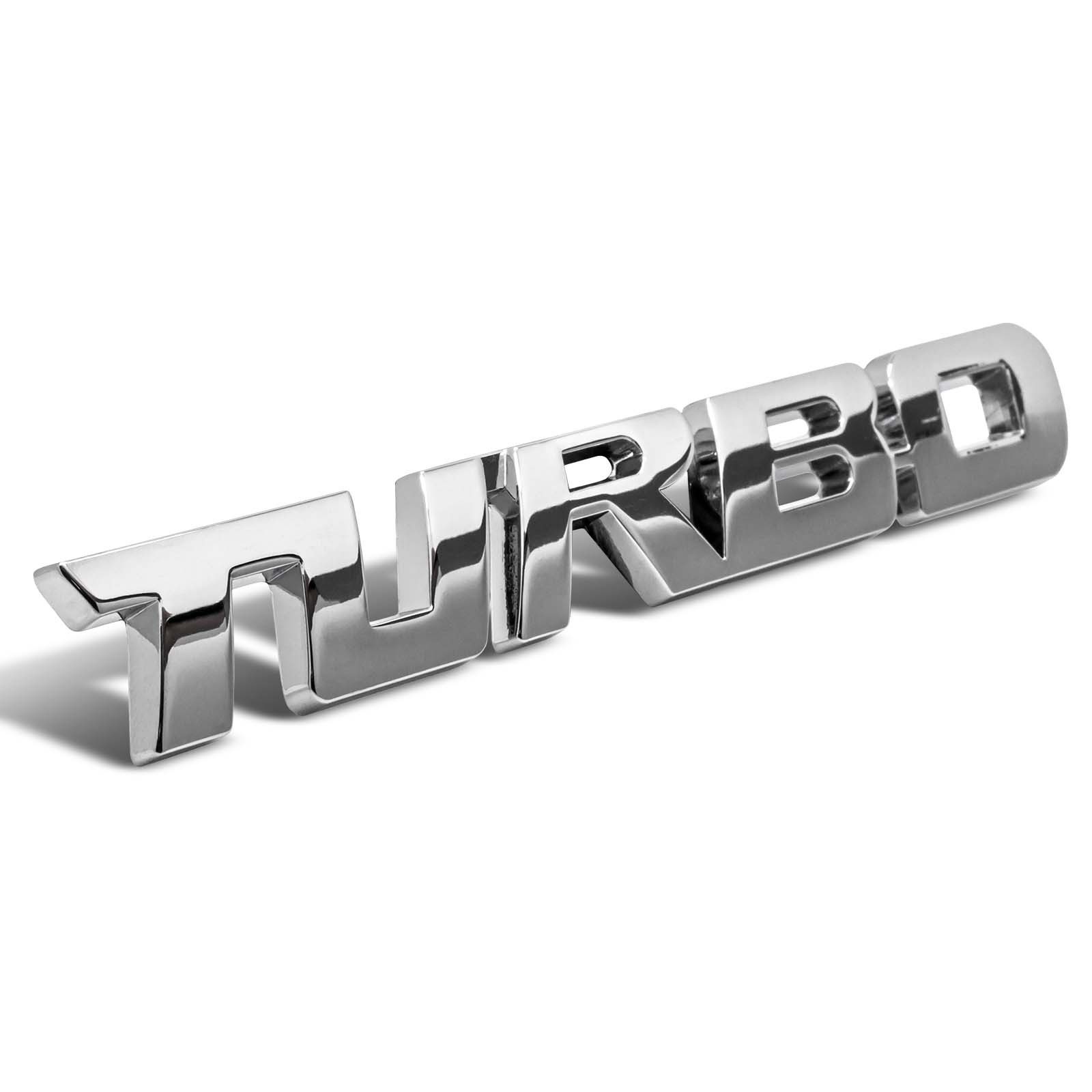 Adapter Universe Zierleisten-Aufkleber Turbo Emblem Zeichen Chrom Schriftzug 3D Logo Auto Aufkleber Tuning