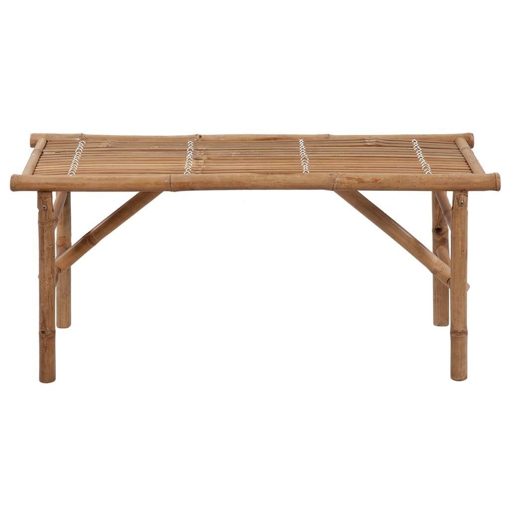 vidaXL Gartenbank Klappbare Gartenbank mit Auflage 118 cm Bambus (1-St)