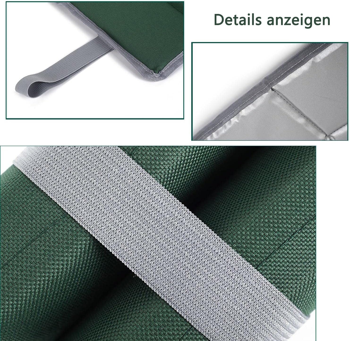Coonoor Sitzkissen 2 Pack Sitzkissen Outdoor Thermo Sitzkissen Faltbare Sitzunterlage, Wasserdicht Tragbar, aus Oxford-Stoff,mit 2 Aufbewahrungsbeutel
