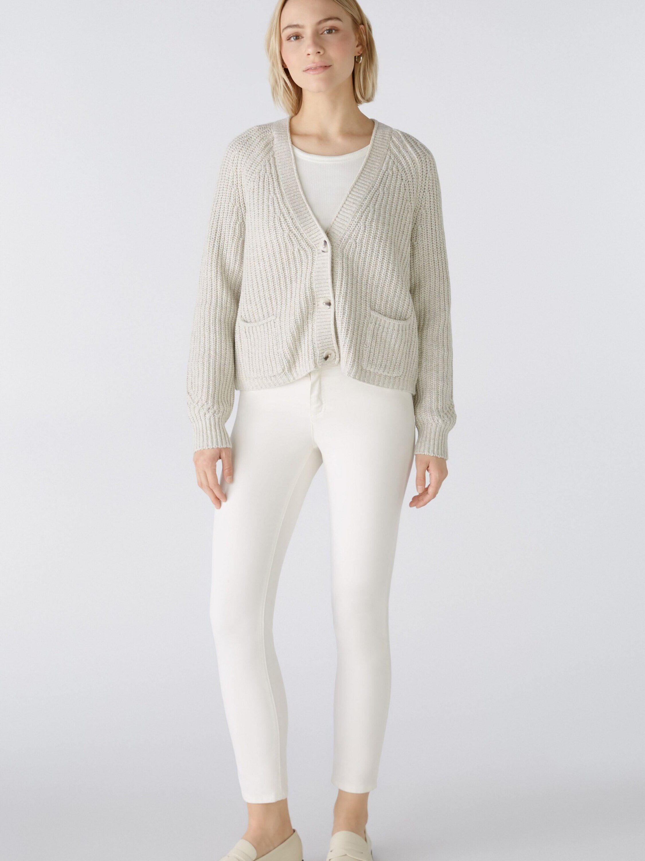 Oui Strickjacke Lafonya (1-tlg) Plain/ohne Details