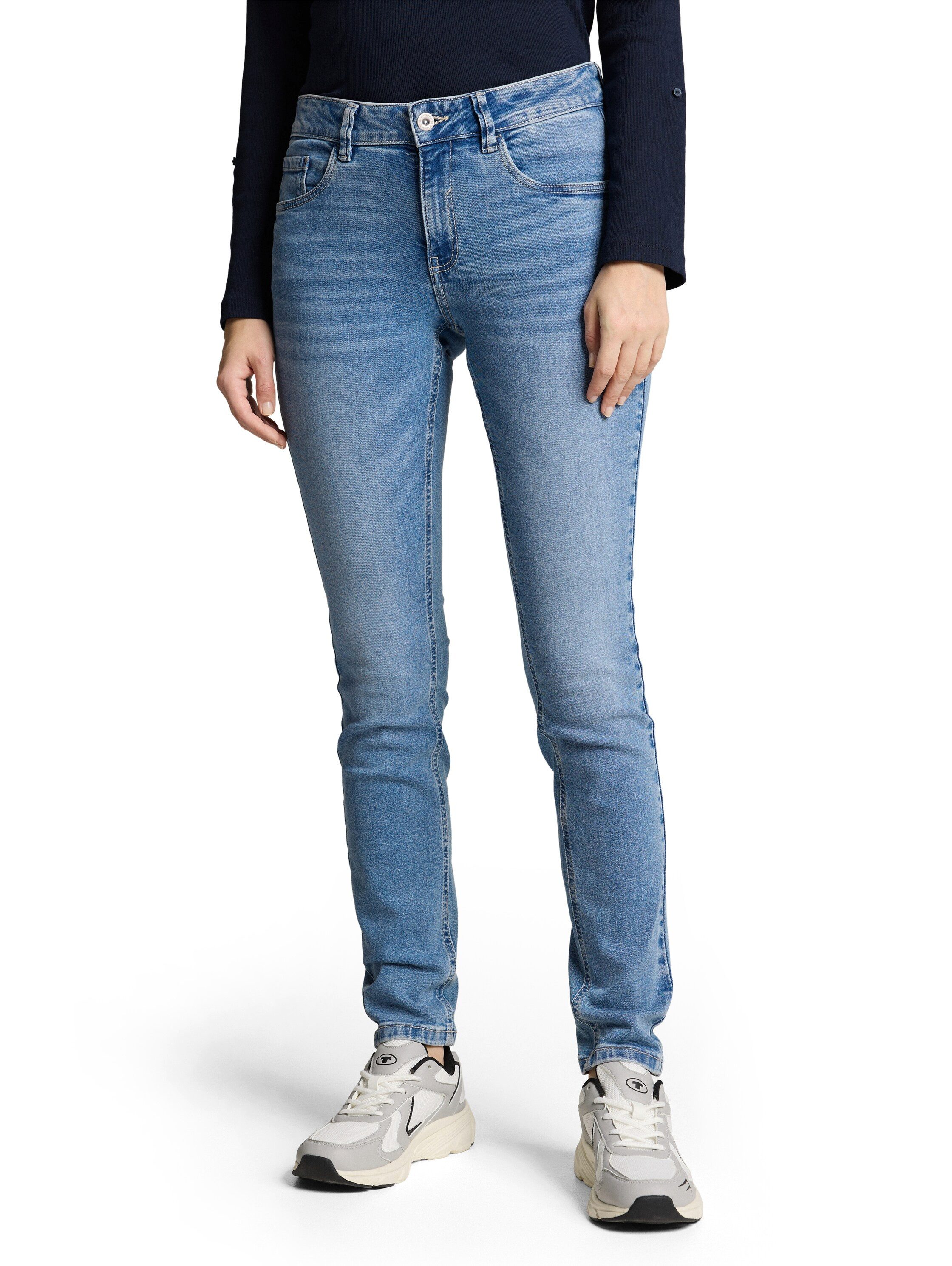 TOM TAILOR Skinny-fit-Jeans TTLUCIE Skinny mit Viskose und Stretch - 5-Pocket-Style