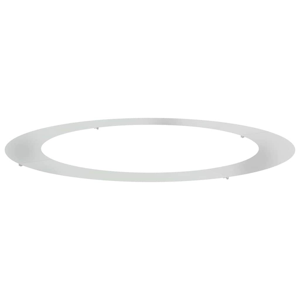 vidaXL Blumentopf Flacher Baumring Silber Ø90 günstig online kaufen