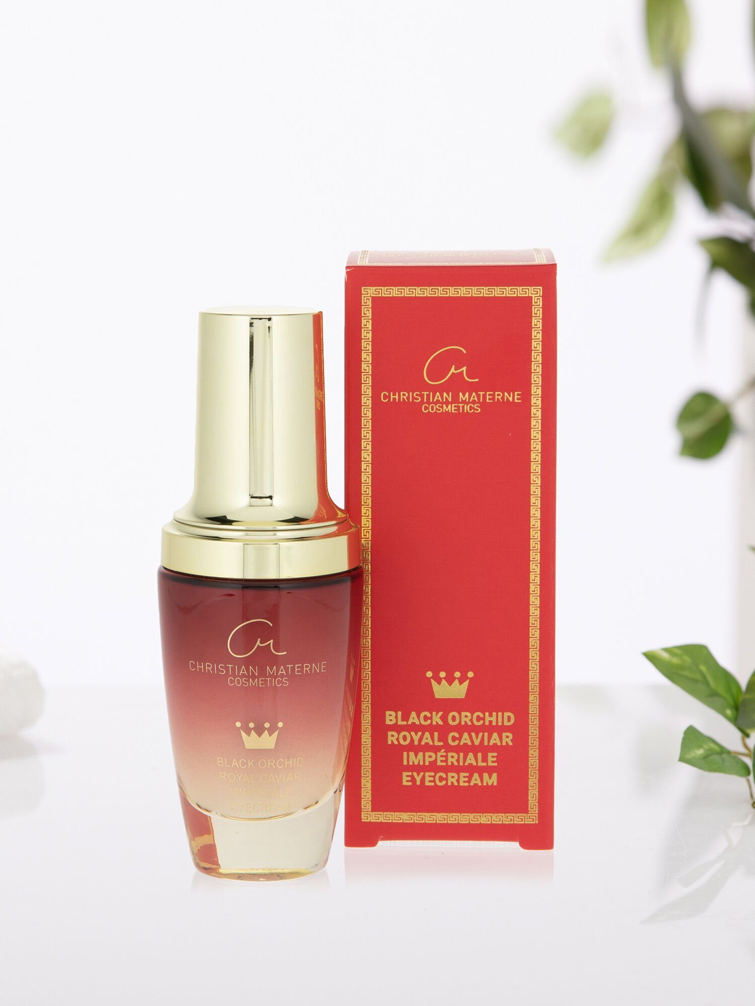 Christian Materne Anti-Aging-Augencreme Black Orchid Royal Caviar Impériale Eyecream, 1-tlg., 30 ml, für eine luxuriöse Augenpflege