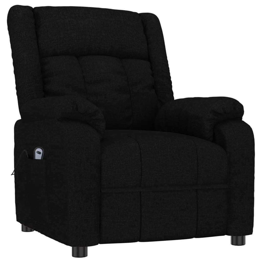 vidaXL Sessel Relaxsessel Elektrisch Schwarz Stoff günstig online kaufen
