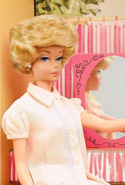 Barbie Puppenhaus Barbie Signature 75th Anniversary Retro Traumvilla, (Barbiehaus, Groß, 52-tlg., Dollhouse, Dreamhouse), Puppenhaus, Barbie, Puppenstube, Puppenvilla, ab 3 Jahren