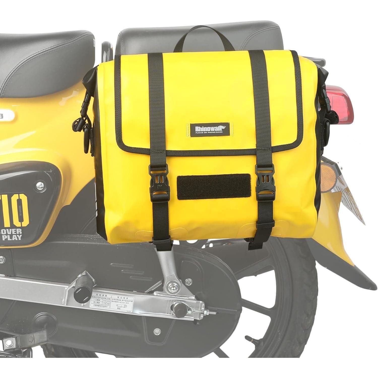 LuxusKollektion Roller-Gepäckträger Gepäckträgertasche Motorrad Satteltasche Wasserdicht Gelb Gelb 15L