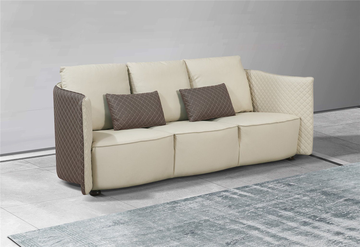 Europe Design 3+2+1 Sofagarnitur Neu, Made in Sitzer Polstermöbel Luxus Sofa JVmoebel Beige