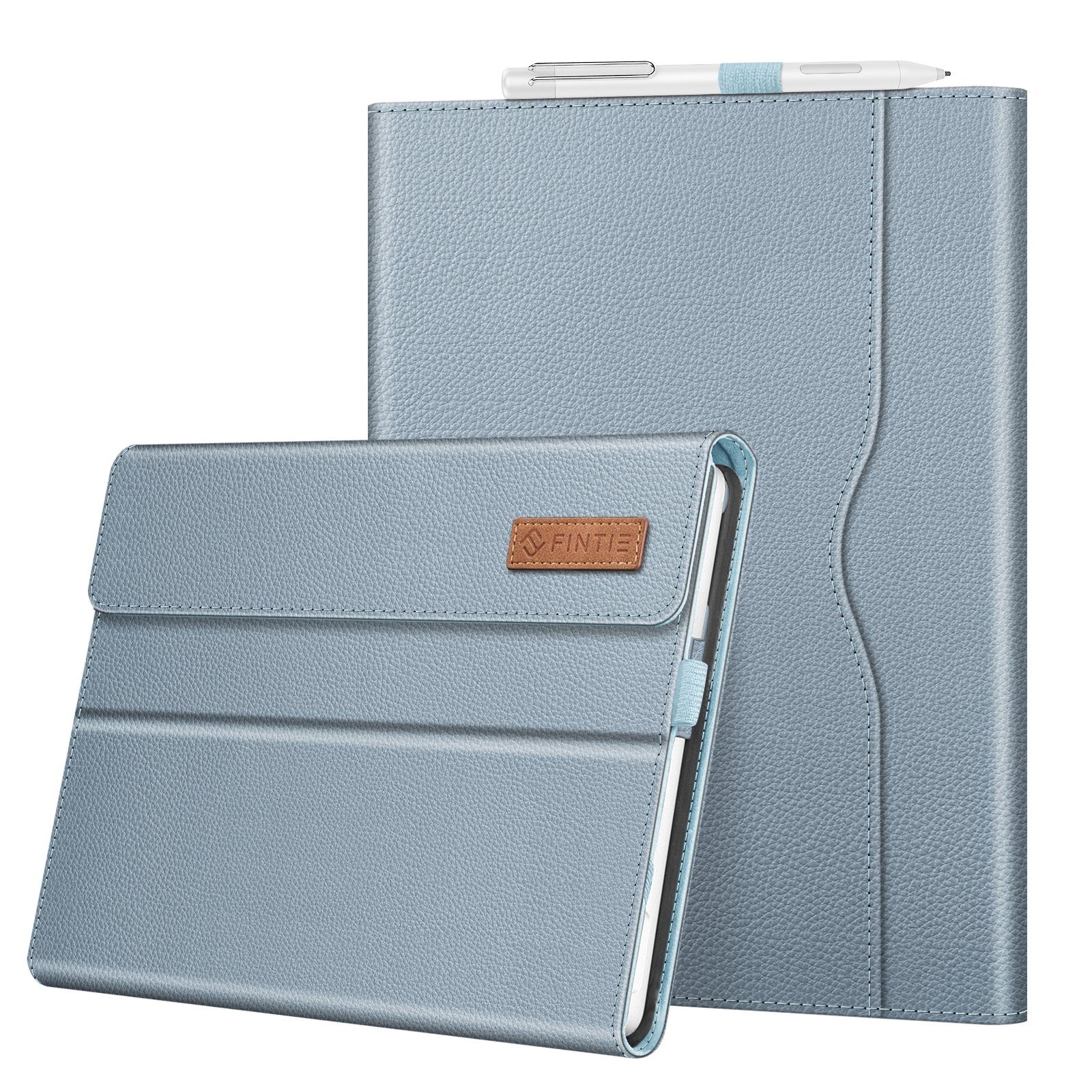 Fintie Tablet-Hülle für Microsoft Surface Go 4/Surface Go 3/Surface Go 2/Surface Go 10 Zoll, Multi-Sichtwinkel Hülle mit Dokumentschlitze, Type Cover kompatibel