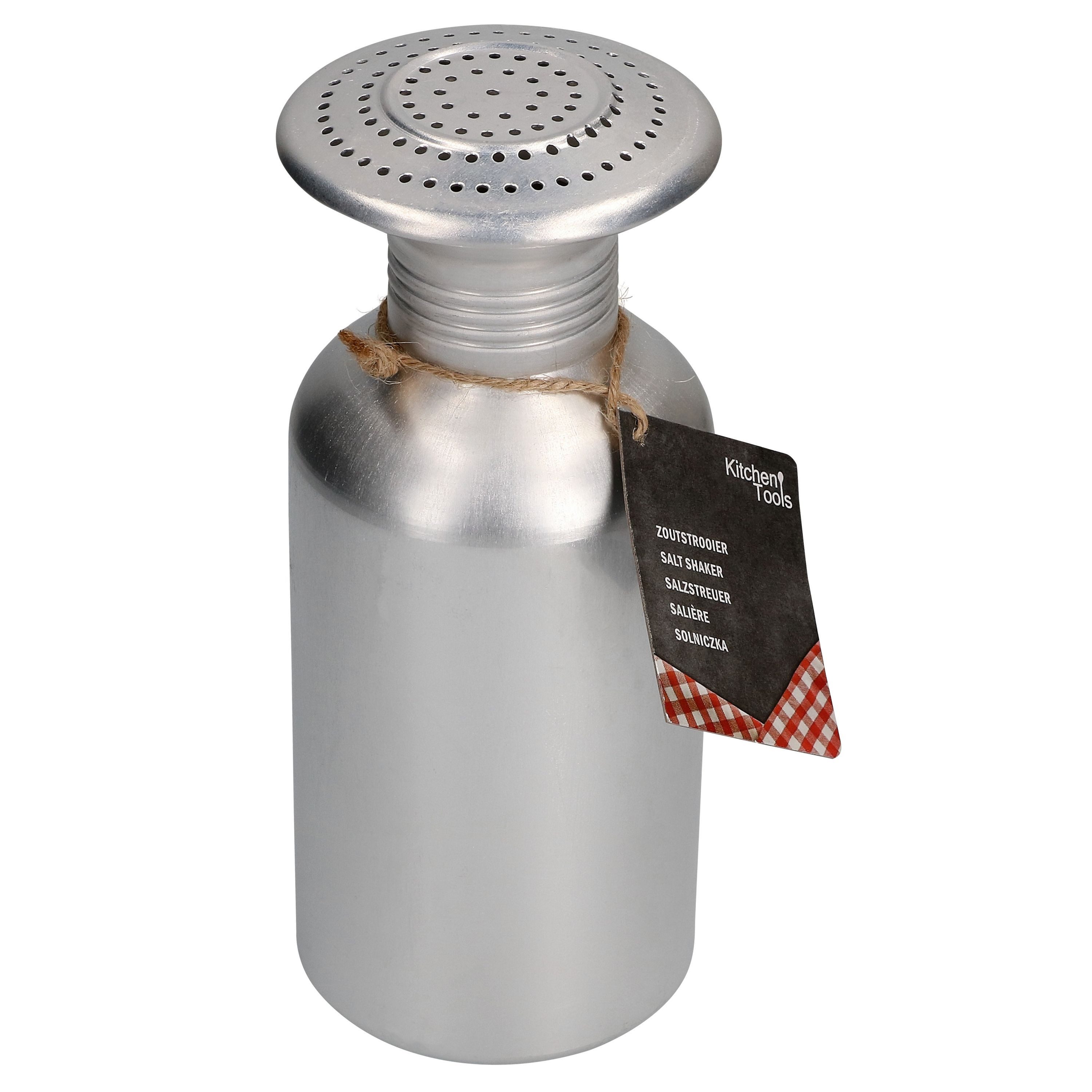 MamboCat Salz- / Pfefferstreuer Pommes-Salzstreuer silber Ø8cm H19cm Aluminium