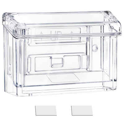 Kurtzy View Cover Acryl Kartenhalter - B10 x T3.4 x H7.3 cm, Acrylic Card Holder - Single Compartment