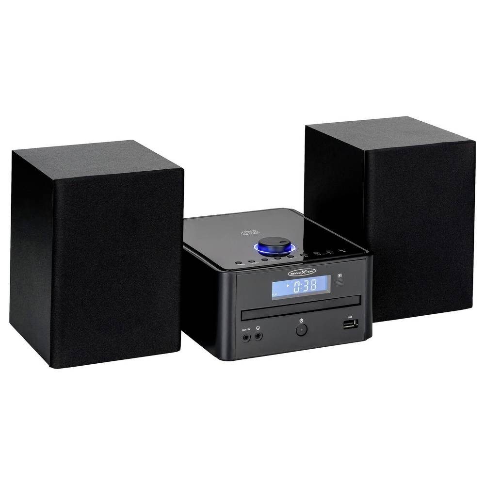 Reflexion Stereo Micro HiFi System Kompaktanlage mit UKW-Radio, CD Stereoanlage (Inkl. Fernbedienung, Inkl. Lautsprecherbox)